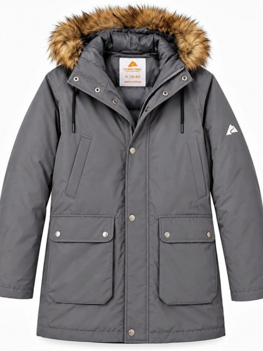 Ozark Trail Men's Gray Puffer Jacket Size Medium Like New